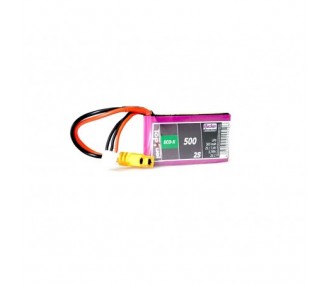 Baterías de propulsión para aviones RC - Lipo Hacker TopFuel Eco-X 2S 7.4V 500mAh 25C XT60 socket - FLASH RC