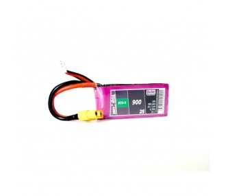 Batterien für den Antrieb von RC-Flugzeugen - Lipo Akku Hacker TopFuel Eco-X 2S 7.4V 900mAh 25C Prise XT60 - FLASH RC