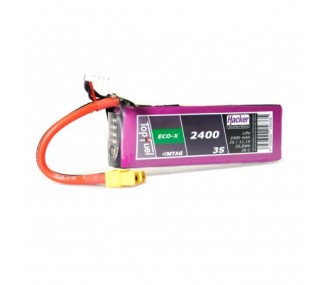 RC aircraft propulsion batteries - Lipo Hacker TopFuel Eco-X MTAG 3S 11.1V 2400mAh 20C XT60 socket - FLASH RC