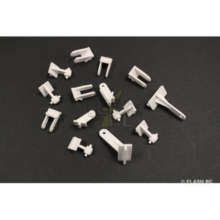Hinges - Funcub' large flap hinges (6 pcs) Multiplex - FLASH RC