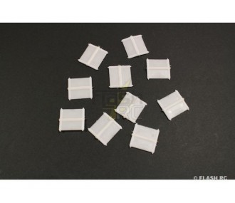 Bisagras - Bisagras planas 25x25mm (10 piezas) Multiplex - FLASH RC