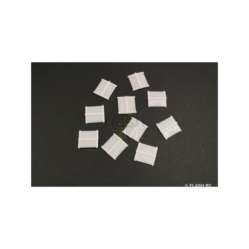 Charnières Plate 25x25mm (10 pcs) Multiplex - FLASH RC