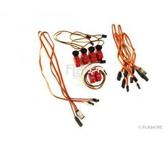 Electronic parts and accessories - Servos set for HERON Multiplex - FLASH RC