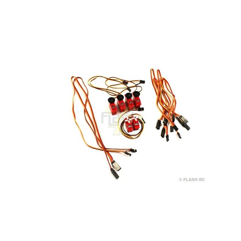 Parti elettroniche e accessori - Set di servocomandi per HERON Multiplex - FLASH RC