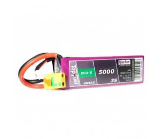 RC aircraft propulsion batteries - Lipo Hacker TopFuel Eco-X MTAG 3S 11.1V 5000mAh 20C XT90S socket - FLASH RC