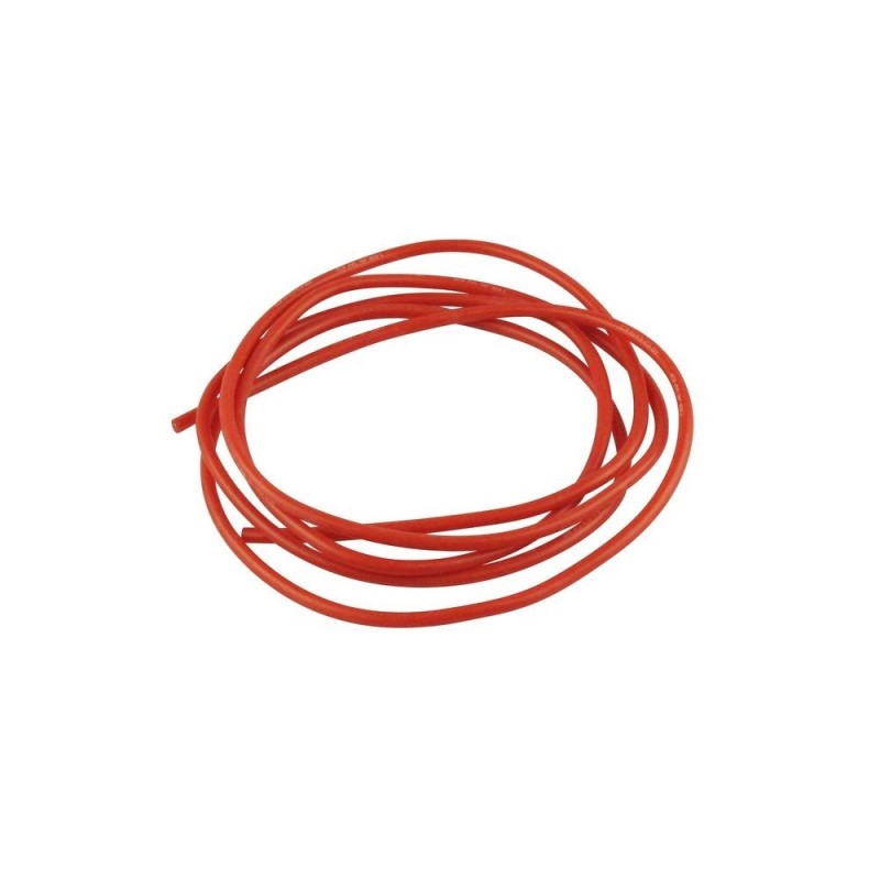 Cavi per batterie, motori, ecc... - Cavo in silicone 0,75mm² rosso - 1m Amass - FLASH RC