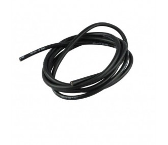 Cables para baterías, motores, etc... - Cable de silicona 1,5mm² Negro - 1m Amass - FLASH RC