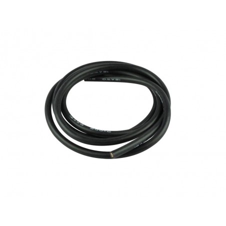 Cavi per batterie, motori, ecc... - Cavo in silicone 4mm² nero - 1m Amass - FLASH RC