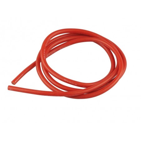 Cavi per batterie, motori, ecc... - Cavo in silicone 4mm² rosso - 1m Amass - FLASH RC
