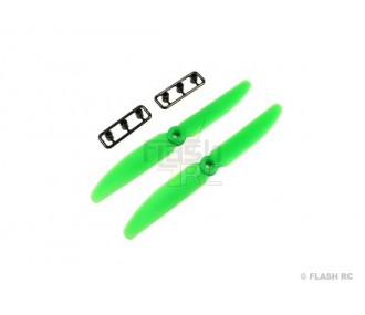 Zubehör FPV Racers (Elektronik/Batterien...) - Propeller SF 5x4'R grün (2pc) Gemfan - FLASH RC