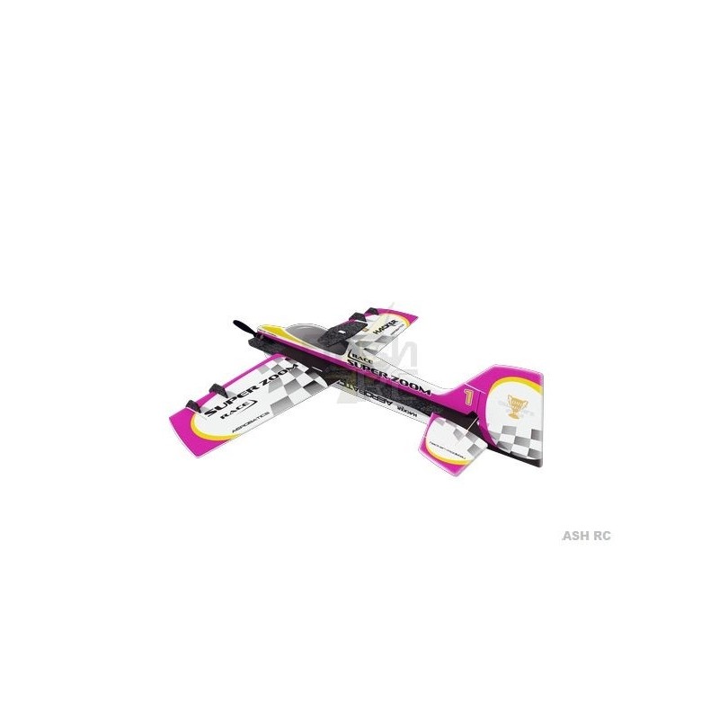 Avion Hacker model Super Zoom Race mauve ARF env.1.00m - FLASH RC