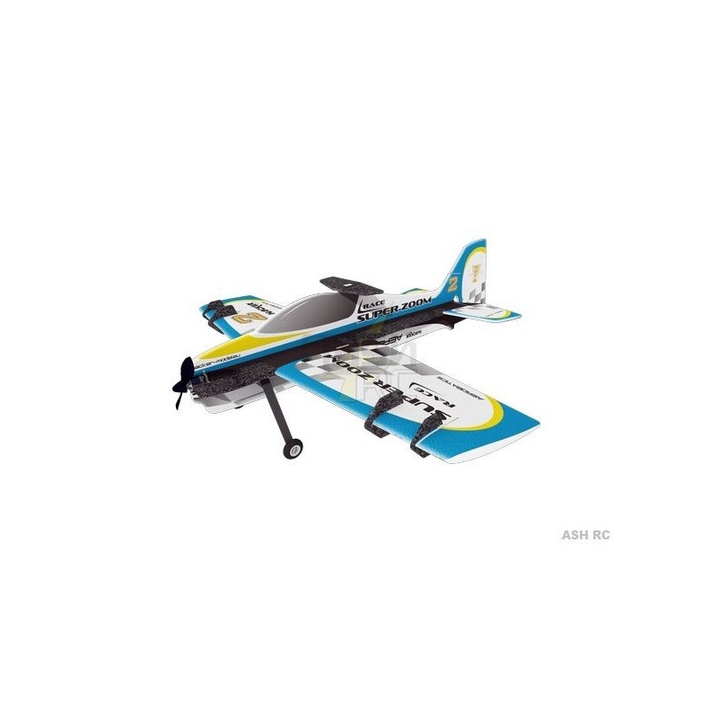 Avión acrobático RC - Hacker Model Super Zoom Race azul ARF aprox.1.00m - FLASH RC