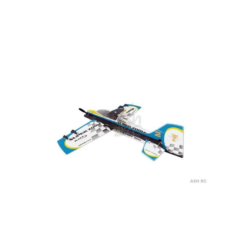 Avión acrobático RC - Hacker Model Super Zoom Race azul ARF aprox.1.00m - FLASH RC
